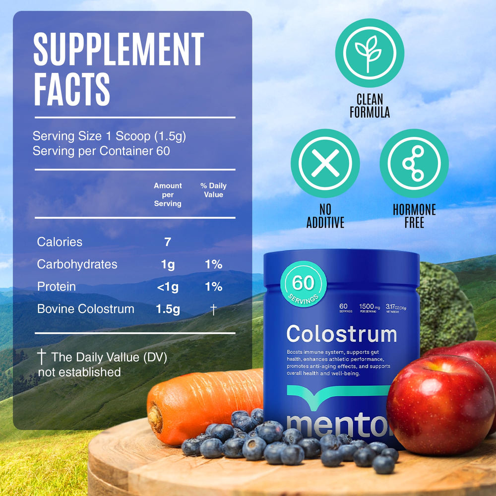 Icons indicating hormone-free and antibiotic-free product