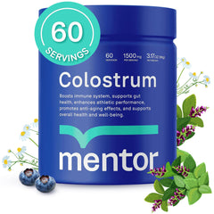 Lifestyle illustration showing daily use of colostrum powder
