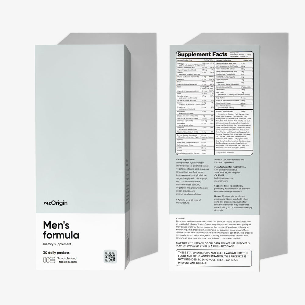 Healthy hair and skin benefits from meOrigin men’s vitamins