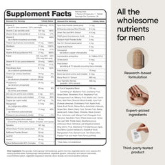 Highlighted ingredients: Vitamin D, Zinc, Maca, Biotin and more