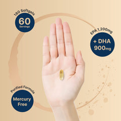 Mercury-free omega-3 softgels formula
