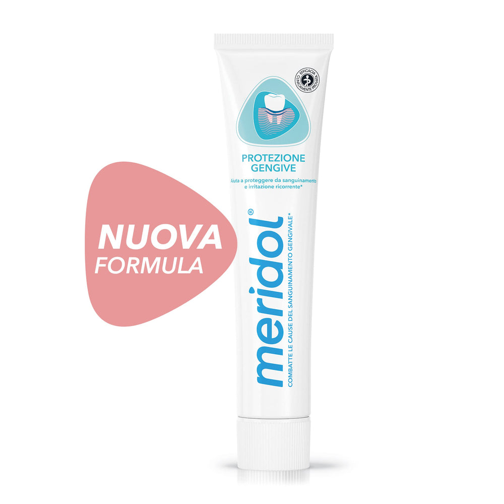 Two tubes of Meridol Irritated Gums toothpaste (2 x 75 ml)