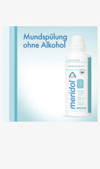 Meridol mouthwash after brushing use for 30 seconds