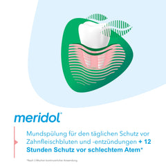Meridol Mouthwash Halitosis 400 ml – back label