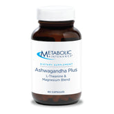 Front view of Metabolic Maintenance Ashwagandha Plus bottle with 60 capsules