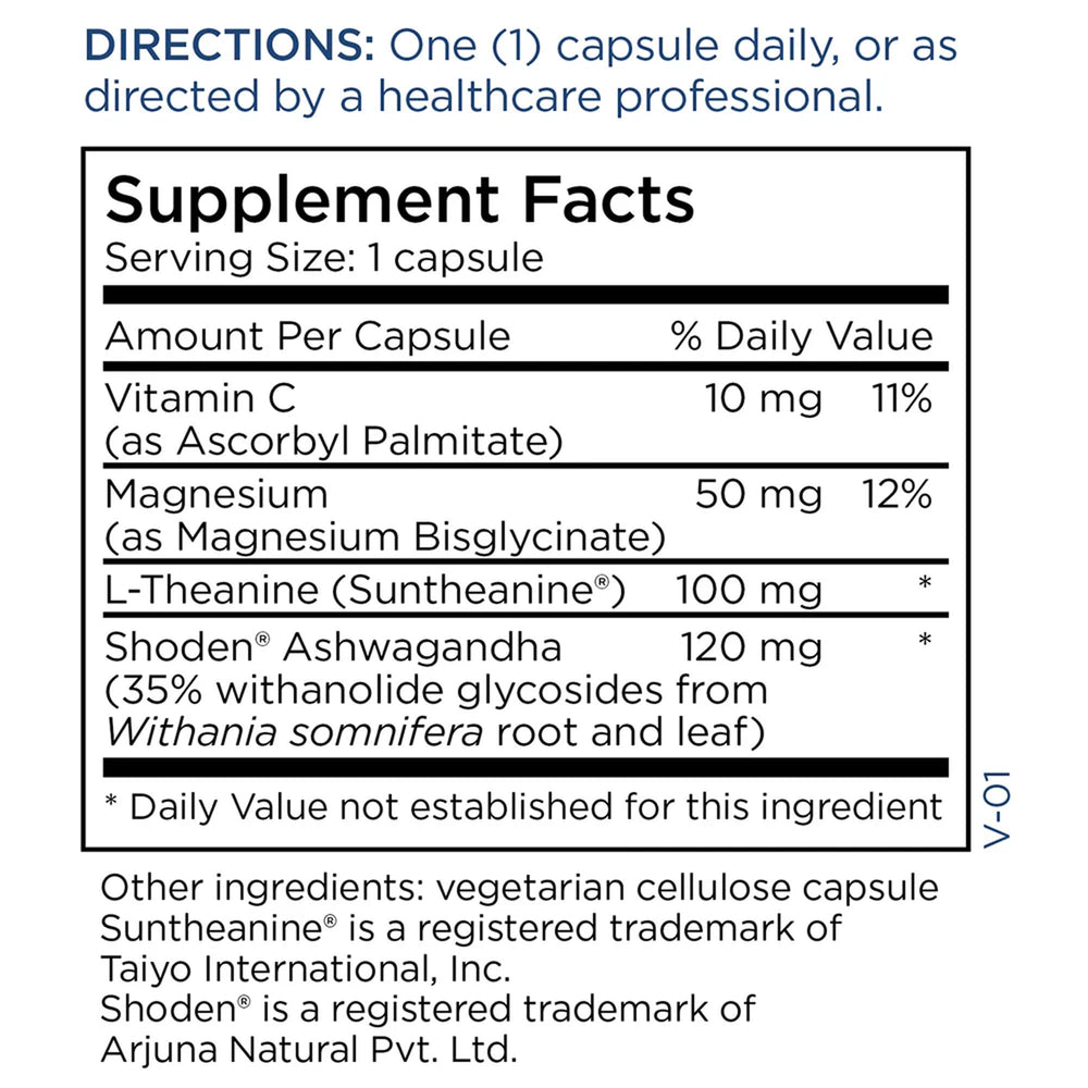Box packaging and bottle of Metabolic Maintenance Ashwagandha Plus