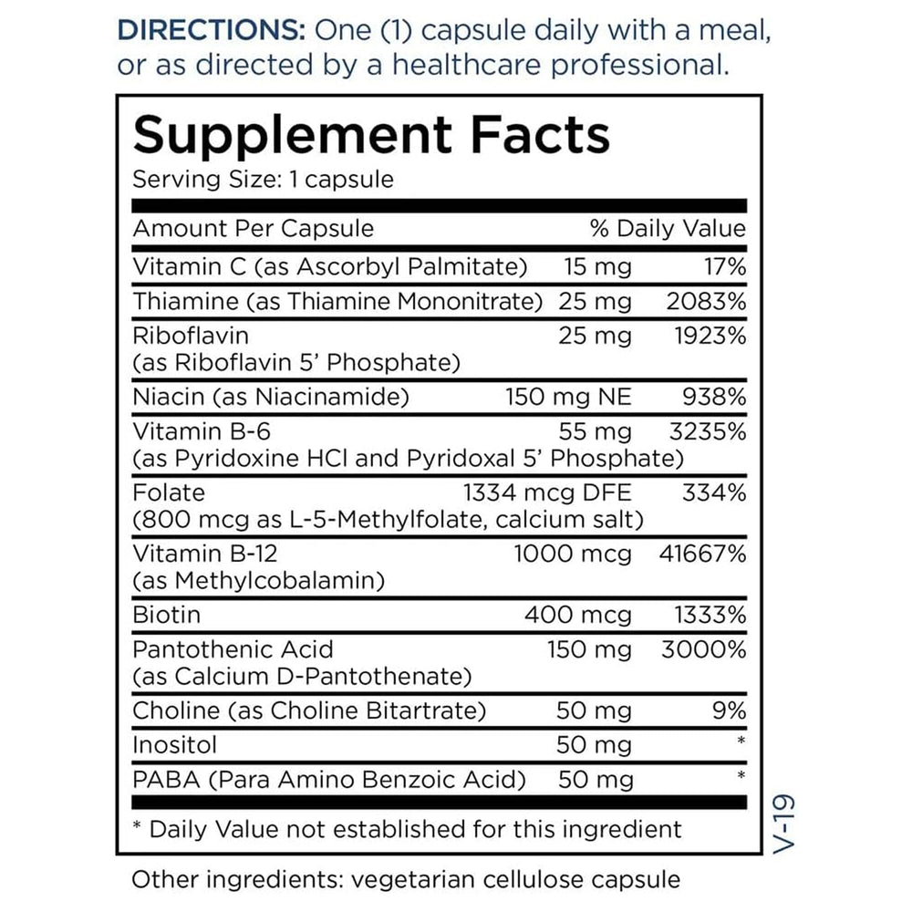 Bottle of Metabolic Maintenance B-Complex
