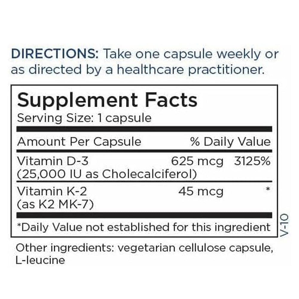 Quality assurance with third-party testing seal for Metabolic Maintenance D3 + K2