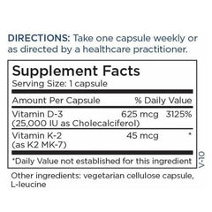 Quality assurance with third-party testing seal for Metabolic Maintenance D3 + K2