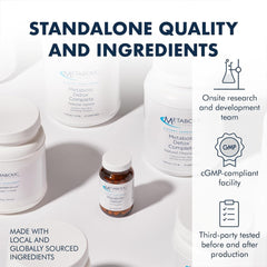 Nutrition label showing 450 mg EPA and 340 mg DHA per softgel