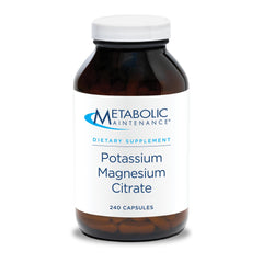 Metabolic Maintenance Potassium Magnesium Citrate bottle label