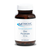 Metabolic Maintenance Zinc Picolinate 30 mg bottle with 90 capsules