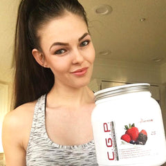 Metabolic Nutrition CGP athlete preworkout ritual image suggests performance-support use.