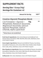 Metabolic Nutrition CGP pour blue raspberry glass shows refreshing recovery option.