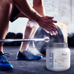 Metabolic Nutrition CGP powder dissolve closeup highlights smooth mixability.