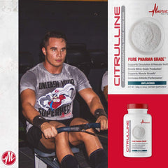 Metabolic Nutrition Citrulline packaging with bottle and scoop