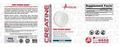 Close-up of creatine powder texture