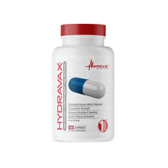 Metabolic Nutrition Hydravax bottle highlighting premium diuretic capsules for balanced fluids