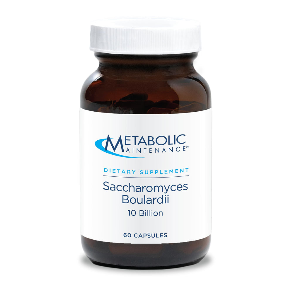 Bottle of Metabolic Maintenance Saccharomyces boulardii probiotic - 60 capsules, 10B CFU