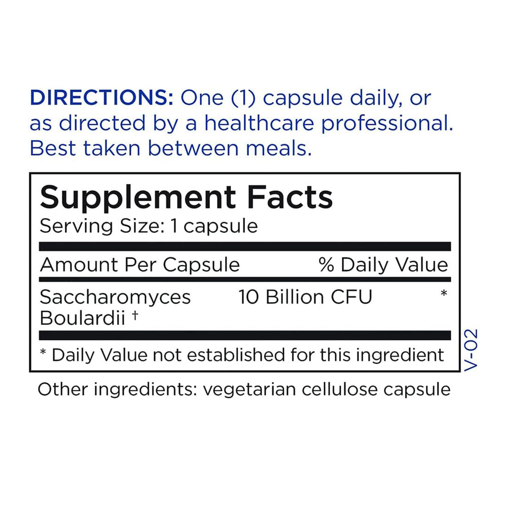 Supports gut health and immune system with Saccharomyces boulardii