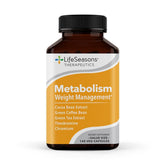 Bottle of Metabolism supplement with 140 capsules on a clean white background.