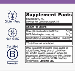 Close-up of Liposomal DHEA spray nozzle