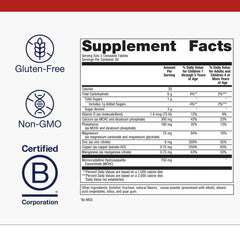 Chewable tablets showing calcium, vitamin D and magnesium nutrients