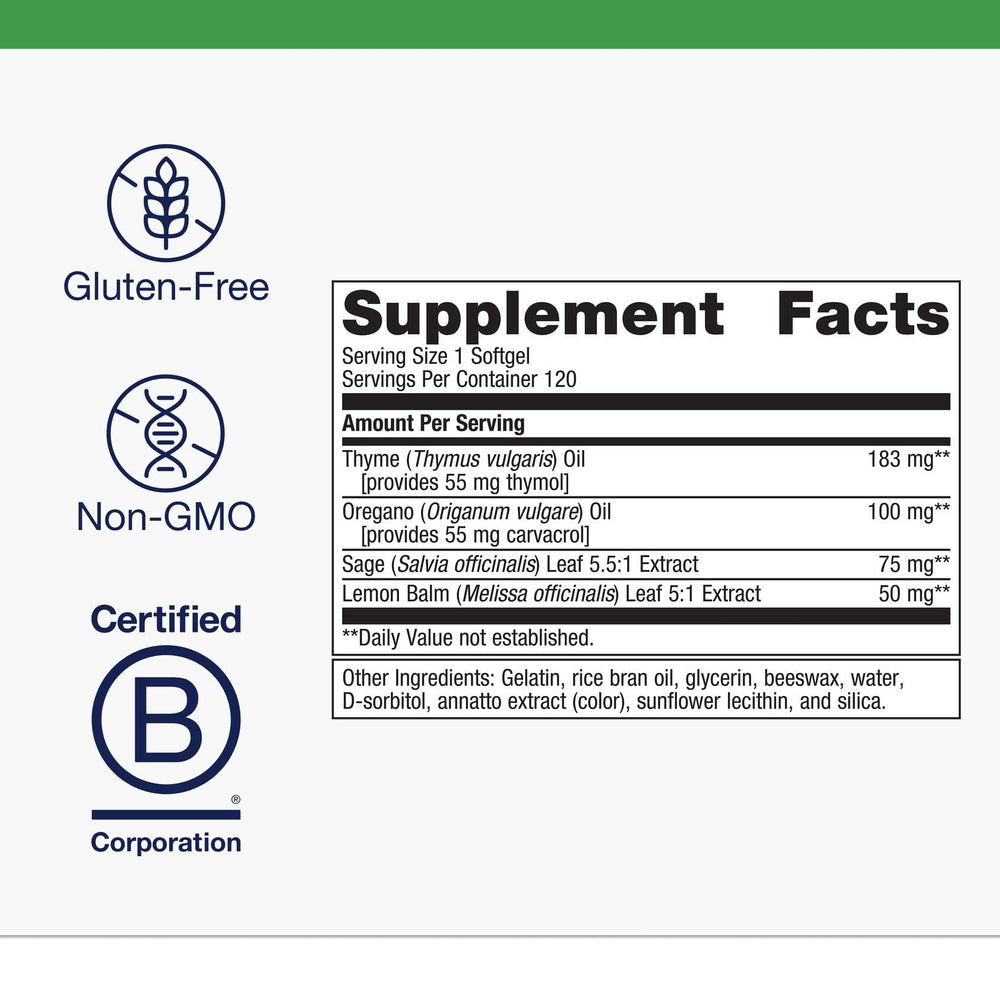 Close-up of Candibactin-AR label