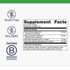 Close-up of Candibactin-AR label