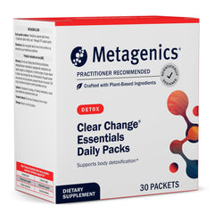 Metagenics Clear Change Daily Essentials bottle and packaging