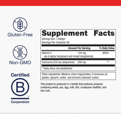 Close-up of CoQ10 ST-200 softgels