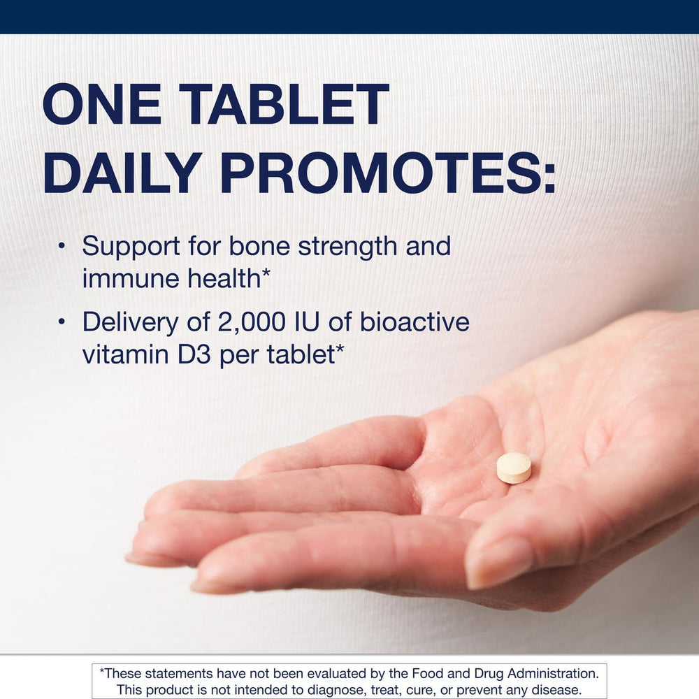 Packaging box for Metagenics D3 2000 IU Complex