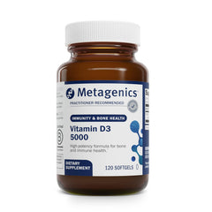 Metagenics D3 5000 IU softgels bottle