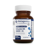 Metagenics D3 + K (MK-7) bottle with 60 softgels