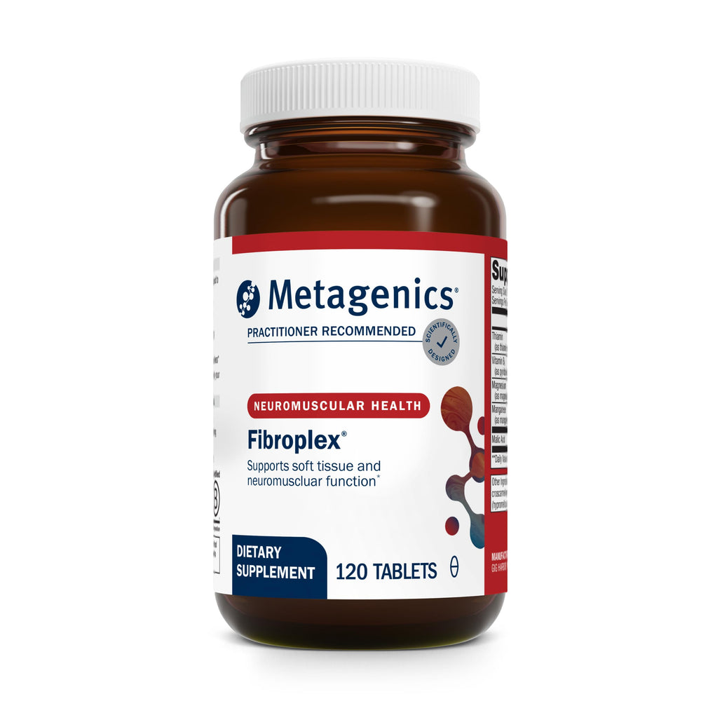 Metagenics Fibroplex bottle containing 120 tablets