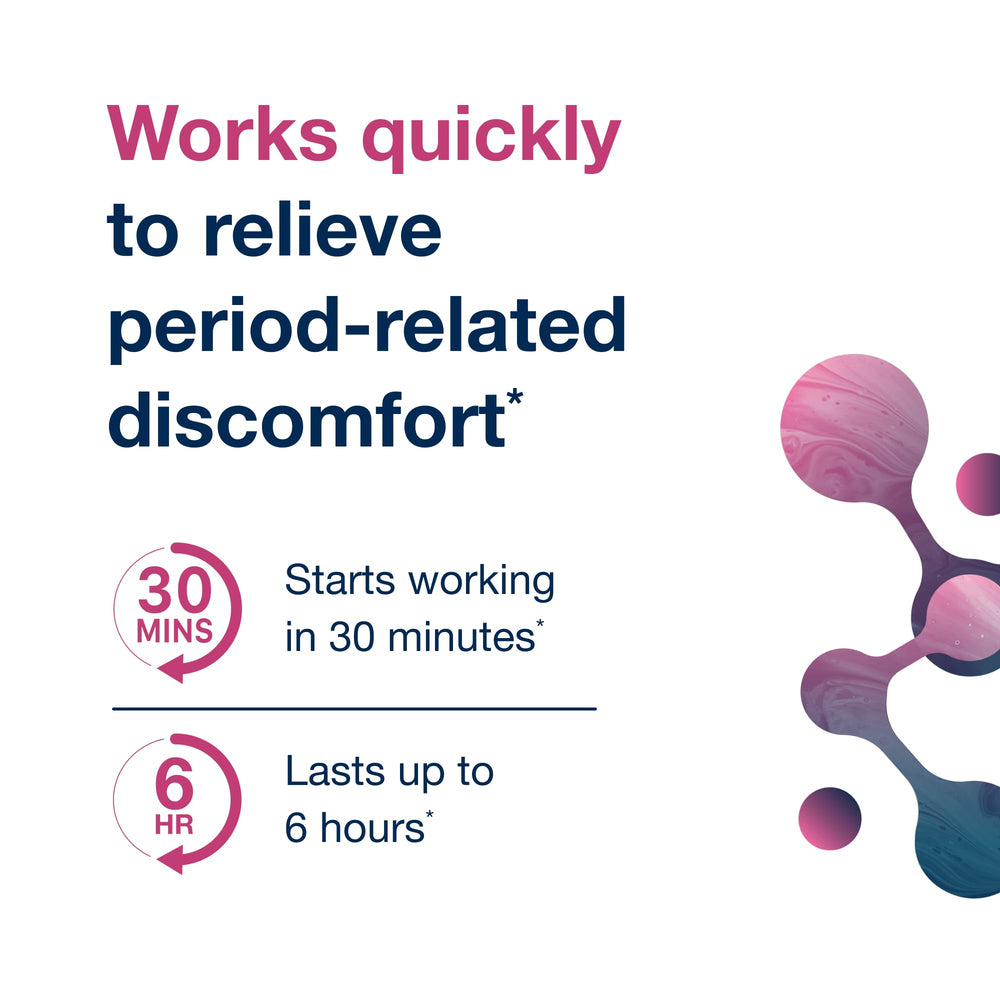 Relief for menstrual cramps illustration