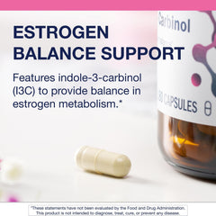 Graphic illustrating estrogen balance and liver health
