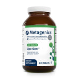 Metagenics Lipo-Gen bottle front—lipotropic formula for daily fat-support.