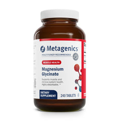 Front view of Metagenics Magnesium Glycinate bottle