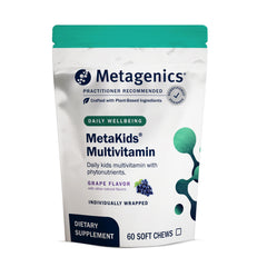 Metagenics MetaKids Multivitamin Soft Chews bottle on shelf