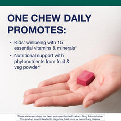 Label highlight showing 60 mg vitamin C and 100 mg calcium per serving