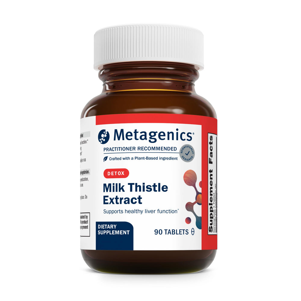 Bottle of Metagenics Milk Thistle Extract - 90 tablets