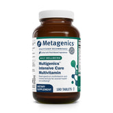 Bottle label for Metagenics Multigenics Intensive Care Multivitamin Without Iron