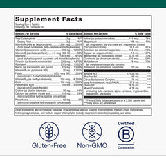 Close-up of Metagenics Multigenics Intensive Care multivitamin tablets