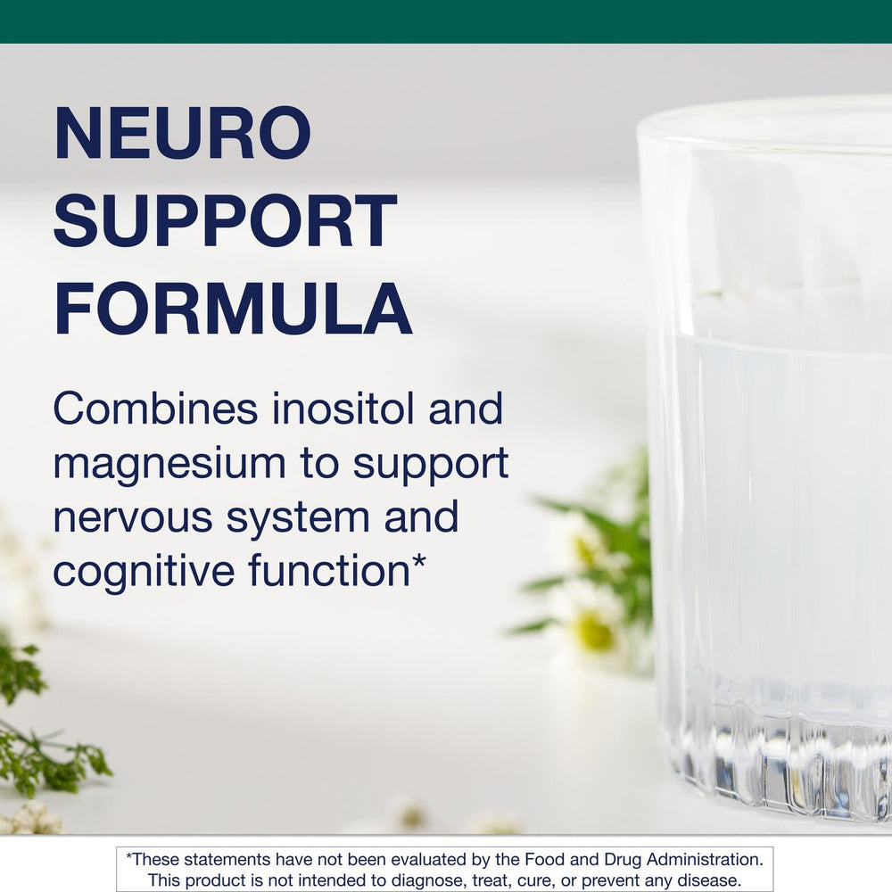 Nervous system support concept with brain graphic