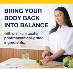 Non-GMO and gluten-free certification icons for OmegaGenics EPA-DHA 500