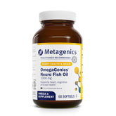 Metagenics OmegaGenics Fish Oil 1000 mg bottle with 60 softgels