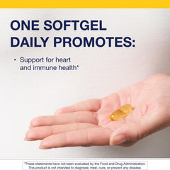 Front view of Metagenics OmegaGenics Mega 10 bottle with label details