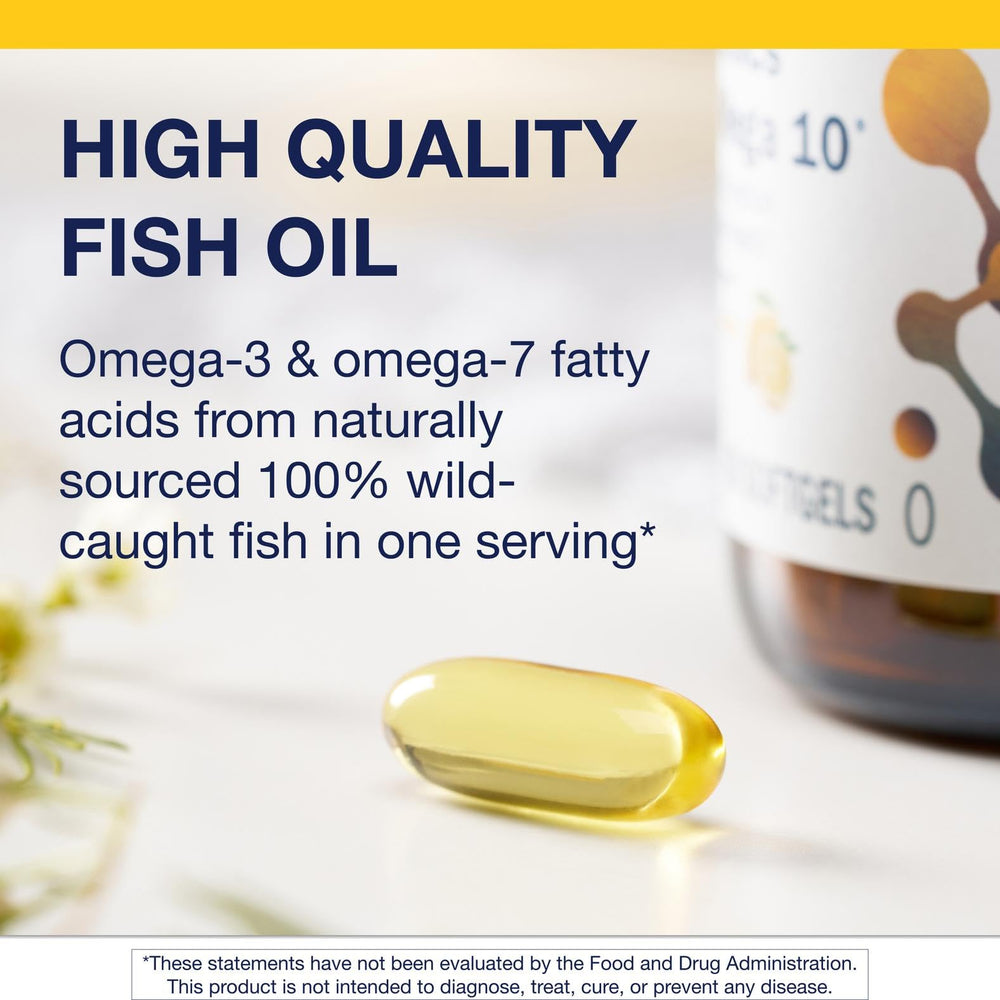 Close-up of natural lemon-flavored softgels showing lemon hue