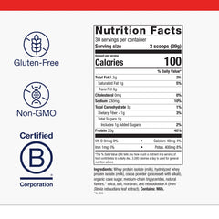 Metagenics Perfect Protein packaging highlighting whey isolate quality